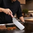 thumbnail image 5 of Extended Frying Spatula, Stainless Steel Wood Handle with Long Anti-Scald Anti-Oil Splash Blade for Grilling BBQ Teppanyaki Cooking, 5 of 6