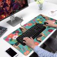 thumbnail image 2 of Long Mouse Pads for Desk,German Shepherd Dog and Flower Desk Mats on Top Of Desks, Desk Mouse Pad Extra Large with 3mm Non-Slip Base and Stitched Edge for Gaming,Office,Work,Home 31.5"x15.7", 2 of 6