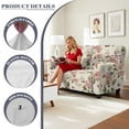 thumbnail image 4 of TSOVTHRID Loveseat Recliner Cover, 6-Piece Non Slip Couch Cover with Elastic Bottom Furniture Protector for Reclining Loveseat, Rose Flower Butterfly Vintage Print, 4 of 7