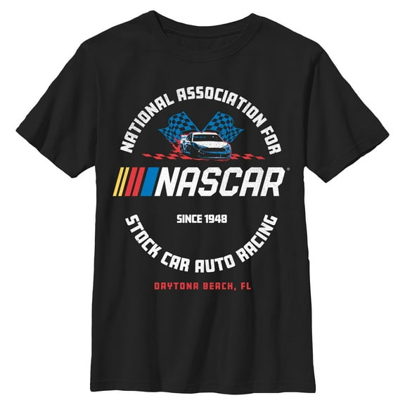 Boys NASCAR Since 1948 Daytona Beach Logo T Shirt