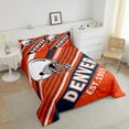 thumbnail image 4 of Erosebridal Football Comforter Sets,Ball Game Comforters & Duvets,Sport Decor (Denver),Reversible,Breathable,2pcs, 4 of 7