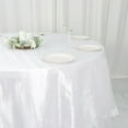 thumbnail image 6 of BalsaCircle 132" White Crinkled Accordion Taffeta Round Tablecloth Wedding Party Events Decorations Supplies, 6 of 8