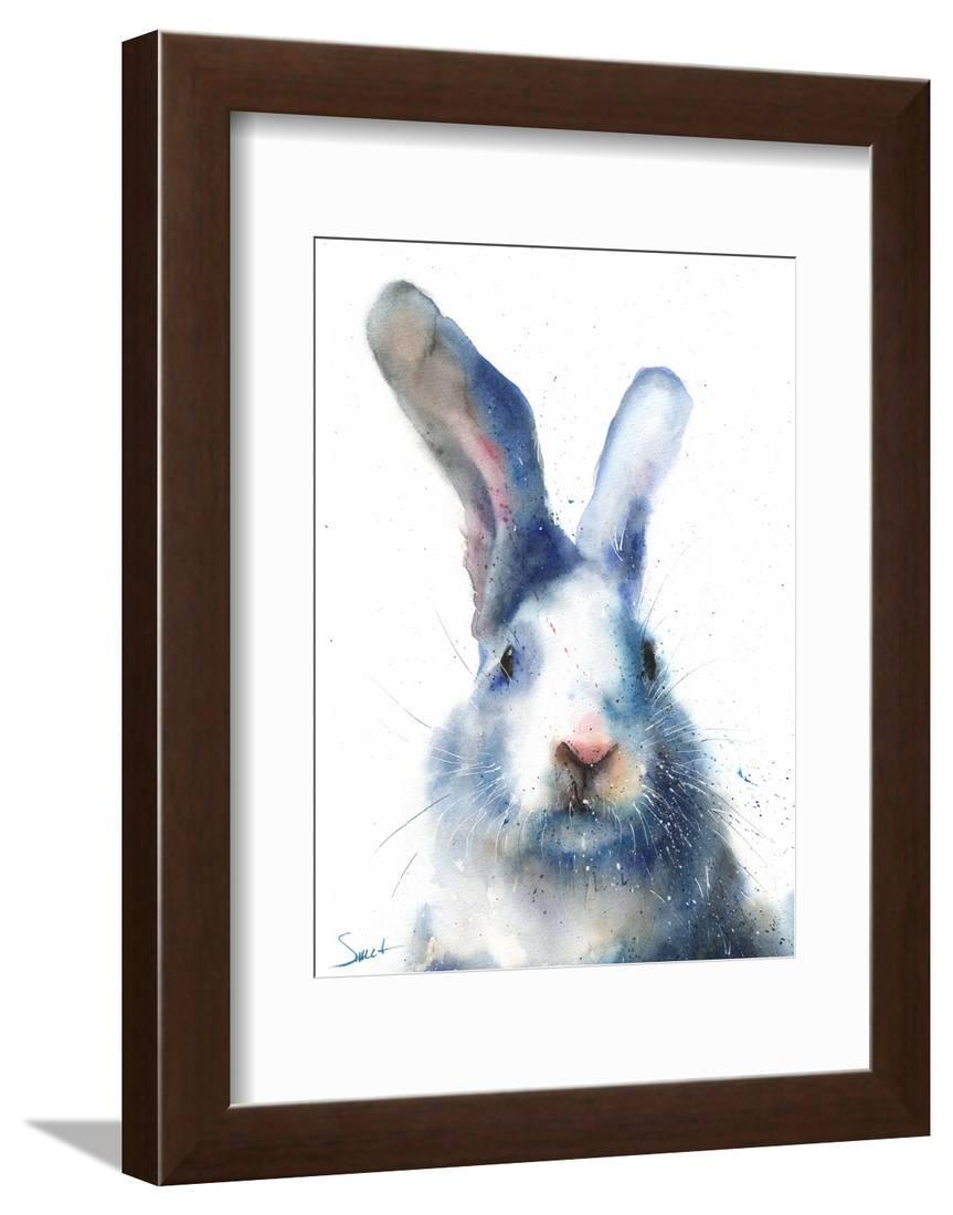 White Rabbit Framed Print Wall Art By Eric Sweet