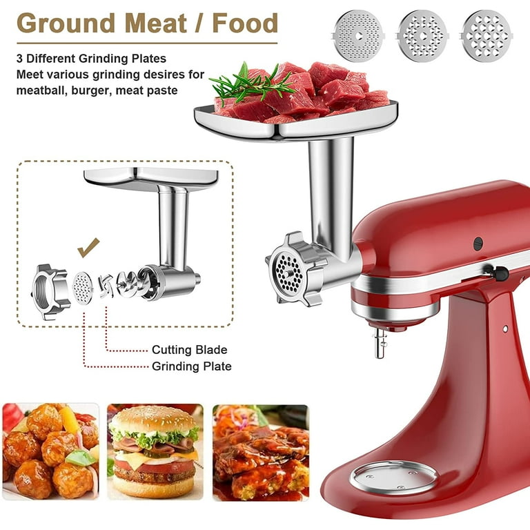InnoMoon Food Grinder Kitchen aid Meat Grinder Attachment for Kitchenaid  Stand Mixer