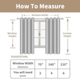 thumbnail image 6 of Natural Ivory Linen Semi-Sheer Curtains 84 Inch Length, Light Filtering Soft Thick Neutral Living Room Drapes with Bronze Grommet for Bedroom Farmhouse Decor, Set of 2 Panels 52 x 84 Inches, 6 of 9