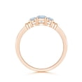 thumbnail image 2 of Angara Natural 0.2 Ct. Aquamarine Classic Ring in 14K Rose Gold for Women (Ring Size: 3), 2 of 9