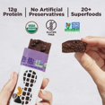 thumbnail image 4 of , Dark Chocolate Chip Peanut Butter Protein Bar, High Protein, Organic, Gluten Free, Soy Free, Non GMO, No Sugar Alcohols, 2.3 Ounce Bar, 10 Count, 4 of 5