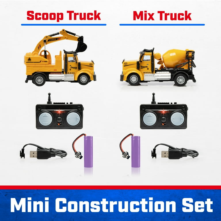 RC WORKING CONSTRUCTION VEHICLE 2台セット Amazon.com: JOYIN 2 PCS Remote Control Construction Vehicle Toy