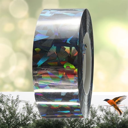 90M Bird Repellent Bird Deterrent Tape Scare Tape Audible Visual Flash Bird Deterrent Reflective Scare Tape For Pigeons, Grackles, Herons, Blackbirds