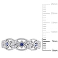 thumbnail image 2 of Everly Women's Sapphire 10k White Gold Ring, 2 of 7