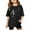 Black, variant on Kiijoy Girls Oversized T Shirt Dandelion Print Short Sleeve T-Shirt Casual Loose Tshirt
