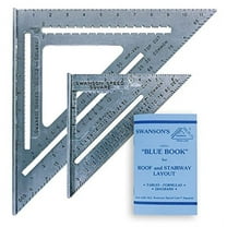 Swanson Value pack includes 1 Each Aluminum 7 inch and 12 inch Speed Squares and Blue Book, Model SW1201K
