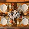 thumbnail image 3 of Sm:)e Cross Thanksgiving Pumpkins Bless This Home Flower Fall Placemats Set of 4, 12x18 Inch, 3 of 6