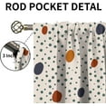 thumbnail image 3 of Bedroom Curtains Boho - Abstract Irregular Polka Dot Blackout Kids Curtain, Soundproof Breathable Window Treatments Do Not Fade Pattern Clear for Living Room Bedroom Dining Room-W42xL54in, 3 of 6
