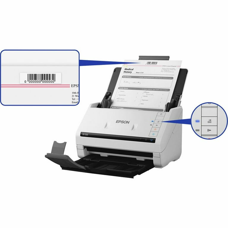 Epson DS-530 Color Duplex Document Scanner - Walmart.com Epson DS-530 Color Duplex Document Scanner - Walmart.com
