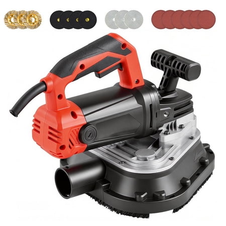 2450W 3-Axis Concrete Grinder Ideal for Grinding Cement Marble and Granite Floors