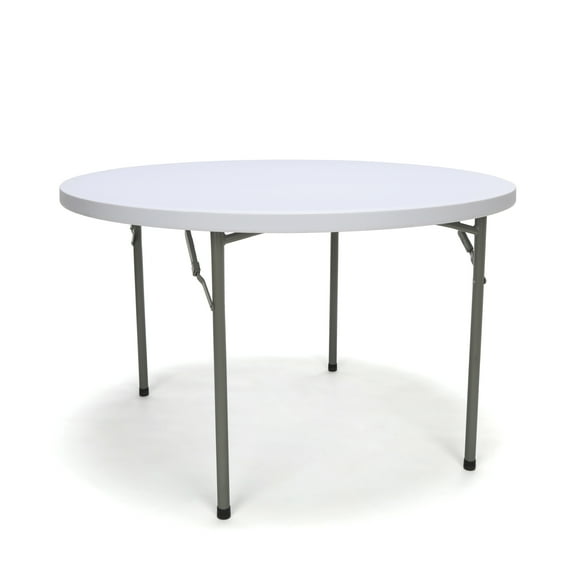 Essentials by OFM ESS-5048R 48" Round Folding Utility Table, White