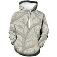 thumbnail image 2 of Rebaike Men's Snow Camo Hoodie Winter White 3D Forest Camouflage Pullover Sweatshirt, 2 of 8