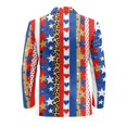 thumbnail image 6 of Psesaysky USA Stars Polyester Business Casual Suit with Single Breasted, Solid Lightweight Slim Fit Casual Blazer for Men Suit Jacket Sport Coat for Formal, 6 of 8