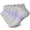 Grey(6 Pairs), variant on Meikd Ankle Compression Socks for Women 6 Pairs, Running Socks with Heel Tab, Cushioned Low Cut Athletic Socks