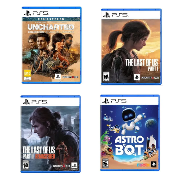 Ps5 Juegos The Last Of Us 1 Y 2 + Uncharted + Astro Bot