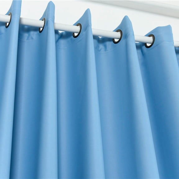 OUNONA Blue Decorative Curtains Sunlight Protection Modern Decor