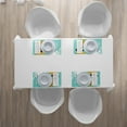 thumbnail image 4 of Ambesonne Retro Place Mats Set of 4, Mother, Standard Size, Turquoise Marigold, 4 of 4