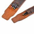 thumbnail image 4 of 2 uds. Portalápices De Cuero Hecho A Mano, Estuche Para Plumas Múltiples, Funda Protectora Para Bolígrafo De Cuero De Caballo Loco - Marrón, 4 of 5