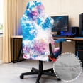 thumbnail image 3 of TSOVTHRID Galaxy Colorful Tie Dye Print 4 PCS Gaming Chair Covers Slipcovers Stretchy Gaming Chair Cover Set Dustproof Washable Office Desk Chair Cover with Armrest Covers, 3 of 7