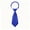 Blue, variant on Women's Short Pre-Tied Adjustable Necktie, Solid Color Tie for School Cosplay Office Daily Uniforms