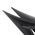 thumbnail image 3 of Car Spoiler Side Wing Lip 2PCS Black Carbon Fiber Leaf Shape V-shaped No Logo for All Vehicles, 3 of 8