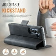 thumbnail image 2 of for Samsung Galaxy Z Fold 5 Wallet Case with RFID Blocking, Card Slots&Cash Pocket&Stylus Slot, Kickstand PU Leather Magnetic Closure Full Body Protective Flip Classic Dedign for Men Women,Black, 2 of 11