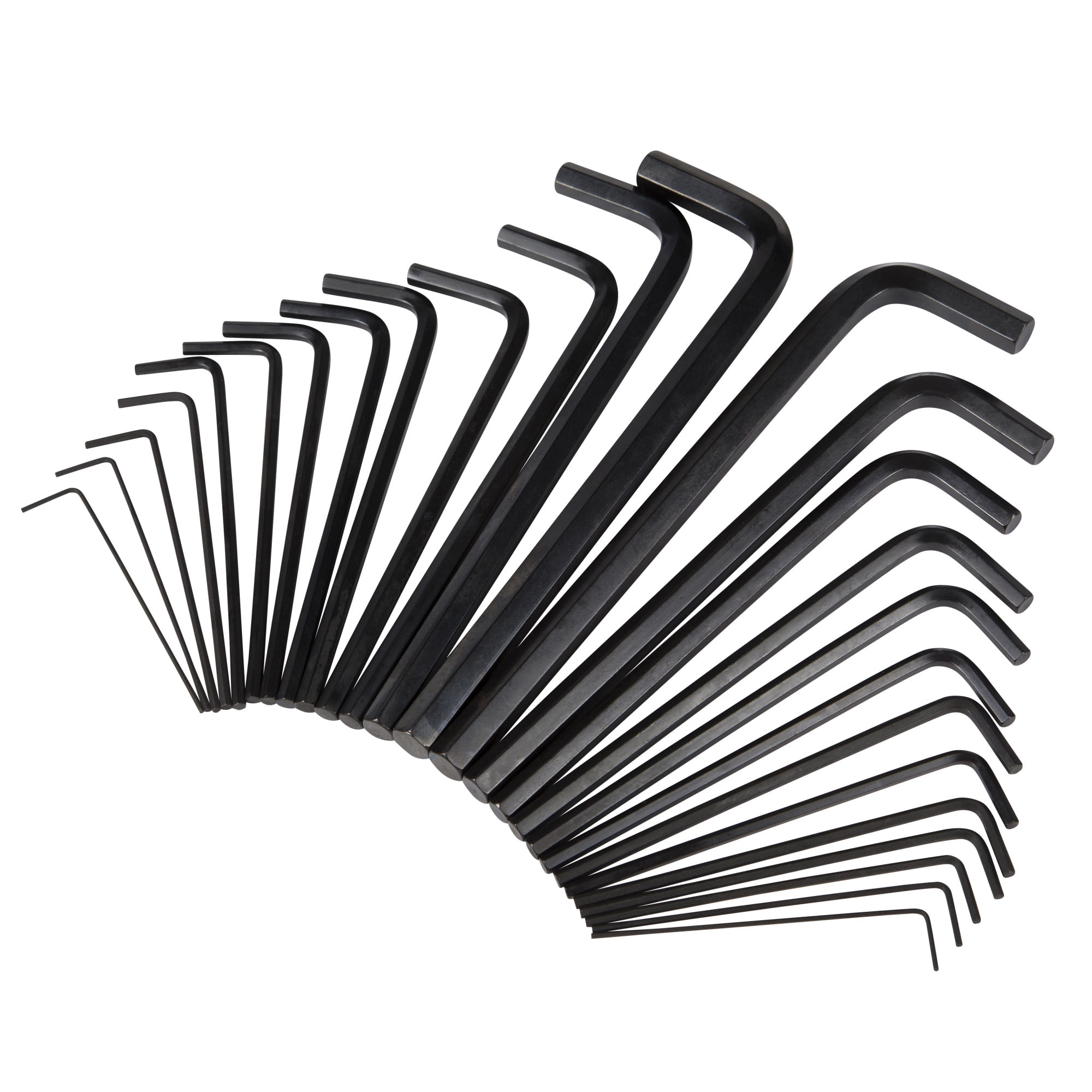 STEELMAN 41935 26-Piece Long Arm Hex Key Wrench Set, Inch/Metric (SAE/MM)