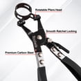 thumbnail image 4 of Toolwiz 4 Pcs Hose Clamp Pliers, Spring Coolant Radiator Hose Clamp Pliers Automotive Tools, Includes 27" Long Reach Wire Spring, Flat Band, Remover,, 4 of 9