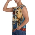 thumbnail image 3 of Goofa Patriotic Bulldog Welcome Printed Men's Sleeveless T-Shirt - Athletic Gym Workout Tank Top for Men - Moisture-Wicking, UPF 30+ Quick-Dry Muscle Tee-Medium, 3 of 8