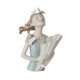 thumbnail image 4 of Jarrón de estatua femenina, figura de niña moderna, maceta de resina elegante, maceta de escritorio, figuritas de niña, florero para decoración de Azul cian, 4 of 8
