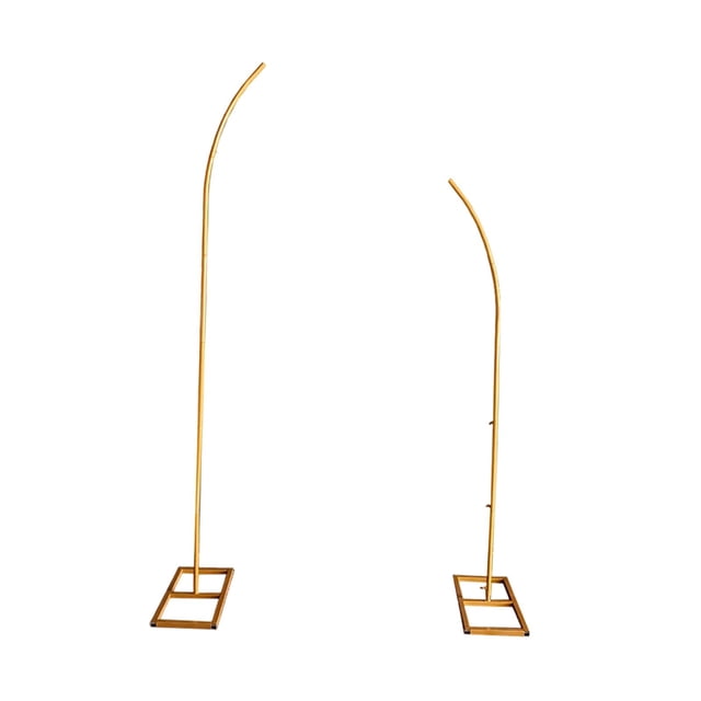 twisto Arch Backdrop Stand Metal Curved Top Wedding Arch Frame Backdrop Stand with Reinforced Base for Balloon Background Bracket Decor Suitable for Ceremony Gold