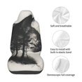 thumbnail image 4 of Wukai Double Exposure Cat Forest Full Set Car Seat Covers with Soft Padding Universal Auto Front Seats Protector and Cushion Mat, 4 of 5