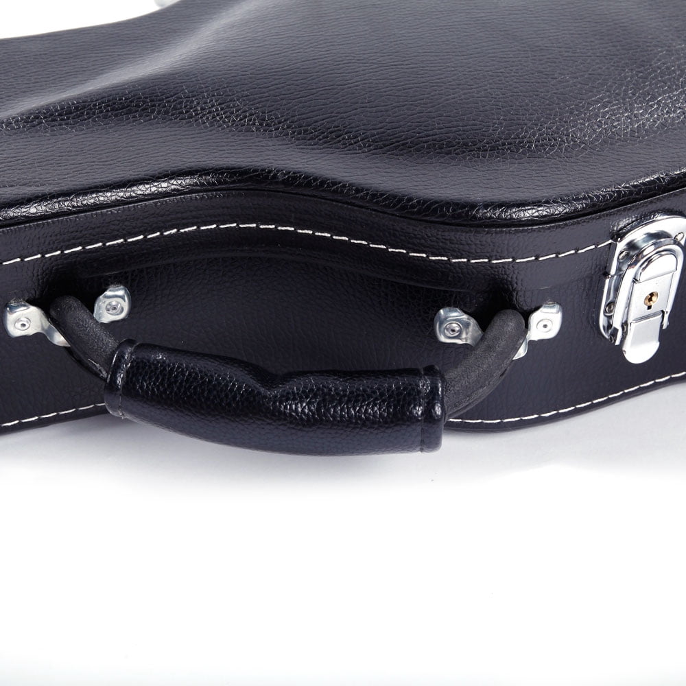 Electric Guitar Hard Case for GLP Style Electric Guitar Microgroove Bulge Surface, Black