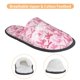 thumbnail image 3 of Fotbe Pink bows Pantuflas Peludas para Mujer con Estampado, Zapatillas de Peluche, Zapatos de Invierno para Casa, Uso Interior y Exterior-Large, 3 of 8