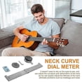 thumbnail image 4 of Guitar Neck Curvature Measurement Dial Indicator Guitar Fingerboard Measuring Flat Ruler Reset Calibration Instrument, 4 of 5
