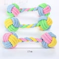 thumbnail image 7 of SPRING PARK New Dog Puppy Pet Cotton Chew Tug Knot Braided Bone Rope Bone Doggie Playing Toy, 7 of 7