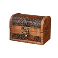 thumbnail image 2 of Segolike Decorative Storage Box,Wooden Jewelry Box Organizer Trinket Box Hinged Treasure Chest for Hair Clips Pendants Earrings Brooch Yellow, 2 of 7