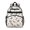 White Colorful Butterfly Flower Pattern, variant on White Colorful Butterfly Flower Pattern Cute School Backpack Bag for School with Padded Back and Adjustable Shoulder Straps 15.25"x11.5"x5.25"