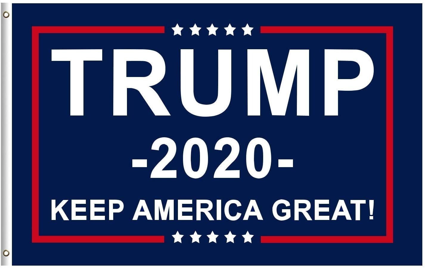 Trump 2020 Re-Election Flag 3x5 No More BS Keep America Great Donald President 