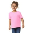 thumbnail image 5 of Gildan Toddler Heavy Cotton T-Shirt, Short Sleeve Taped Neck Shirt, Light Pink Tee, Size 5T, 5 of 5