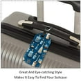 thumbnail image 3 of Square 2Pack PU Leather Candle Cruise Luggage Tag with Privacy Cover and Name ID Tag for Travel Handbags Backpacks Luggage Tags, 3 of 6