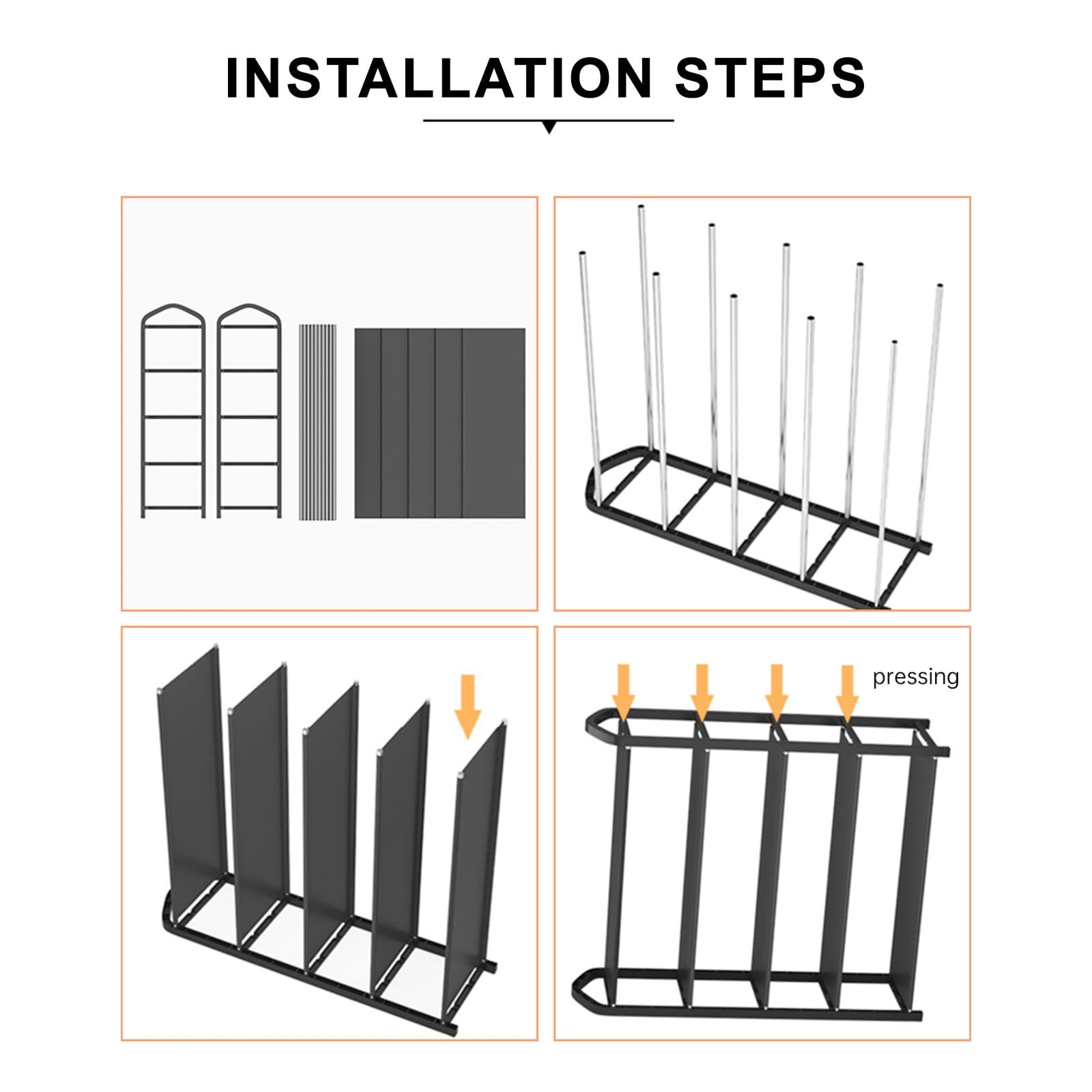 Black Three-layer Shoe Rack Indoor Economical Rental Room Small Storage Shoe Rack Free Standing Shoe Rack for Entryway Closet Doorway