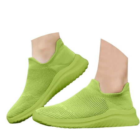 Mepaouo Womens Sneakers Slip On Walking Shoes Lightweight Running Shoes Mesh Workout Sneakers