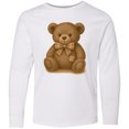 thumbnail image 3 of Inktastic Vintage Teddy Bear with Patch Long Sleeve Youth T-Shirt, 3 of 5
